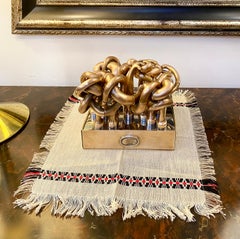 Miguel Ortiz Berrocal Edition Artcurial Omaggio a Picasso, Gilt Bronze 637/3000