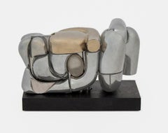 1960s Miguel Ortiz Berrocal "La Mini Maria" Nickel-Plated Metal Puzzle Sculpture