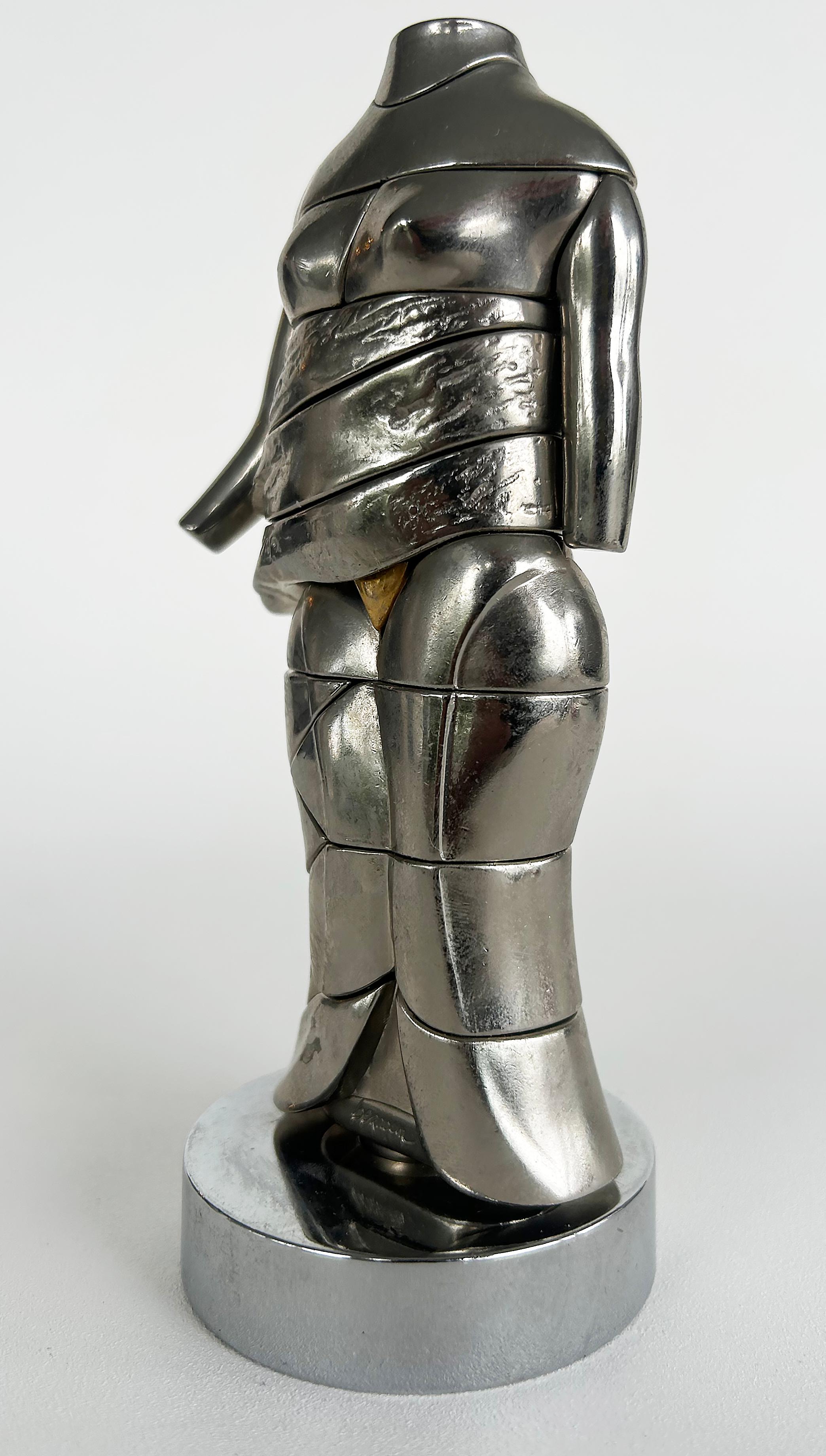 Mid-Century moderno Miguel Ortiz Berrocal Mini-Cariatide Scultura 8284/10K, Scatola Originale in vendita