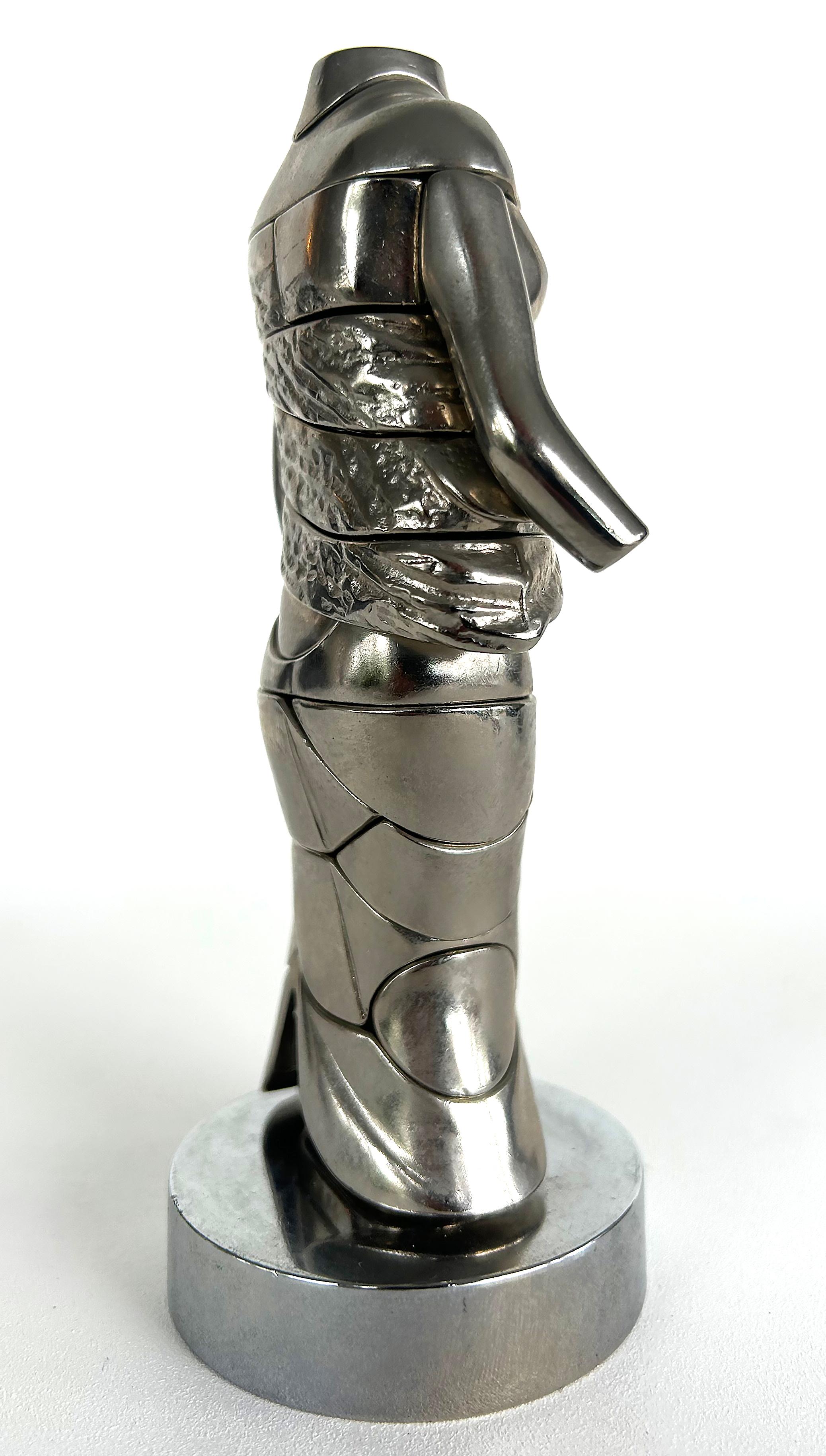 Placcato Miguel Ortiz Berrocal Mini-Cariatide Scultura 8284/10K, Scatola Originale in vendita
