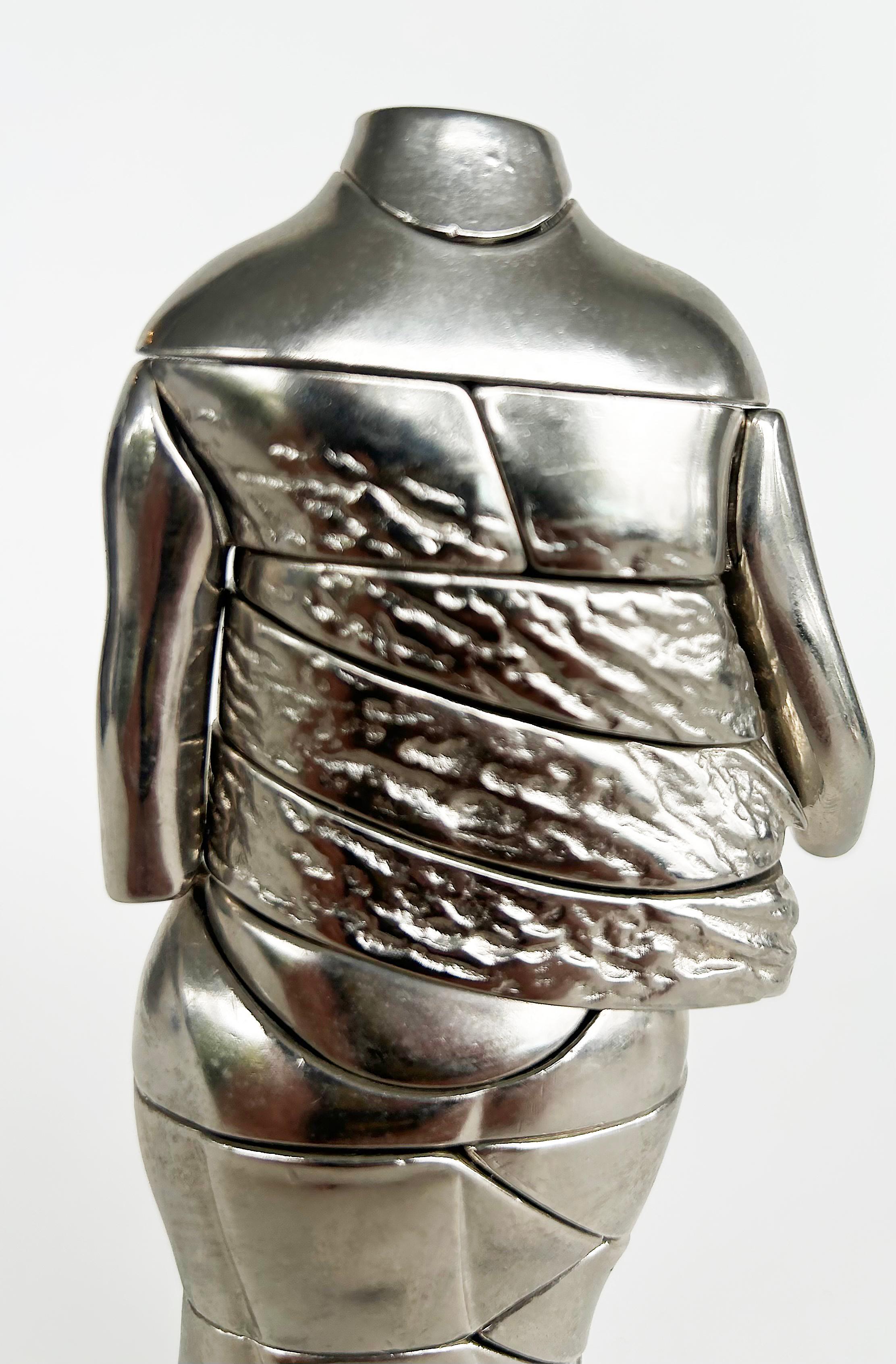 Ottone Miguel Ortiz Berrocal Mini-Cariatide Scultura 8284/10K, Scatola Originale in vendita