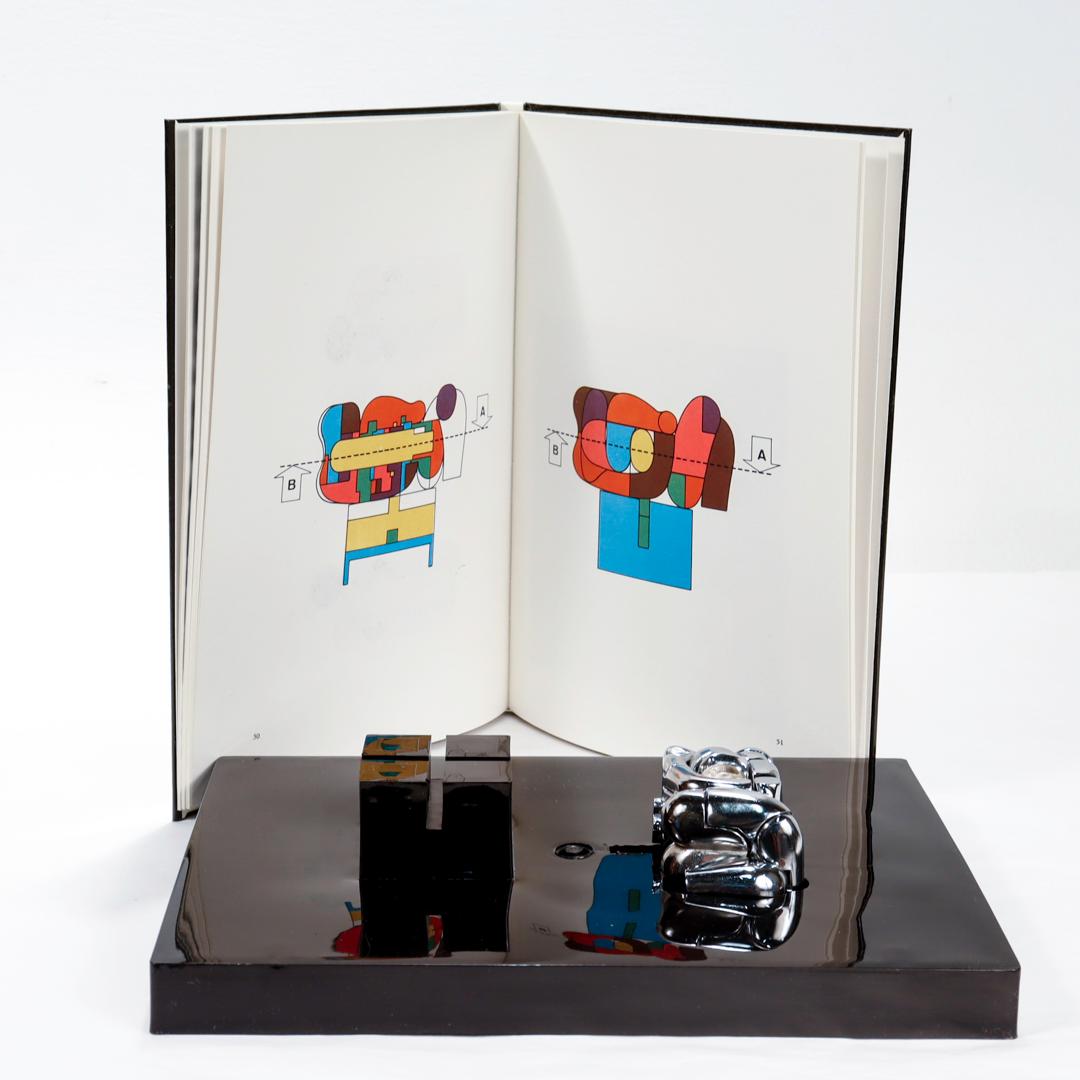 Bronze Miguel Ortiz Berrocal Mini Maria Puzzle Sculpture dans sa boîte d'origine en vente
