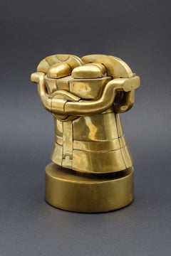 Miguel Ortiz Berrocal Richelieu Puzzle Sculpture en laiton
