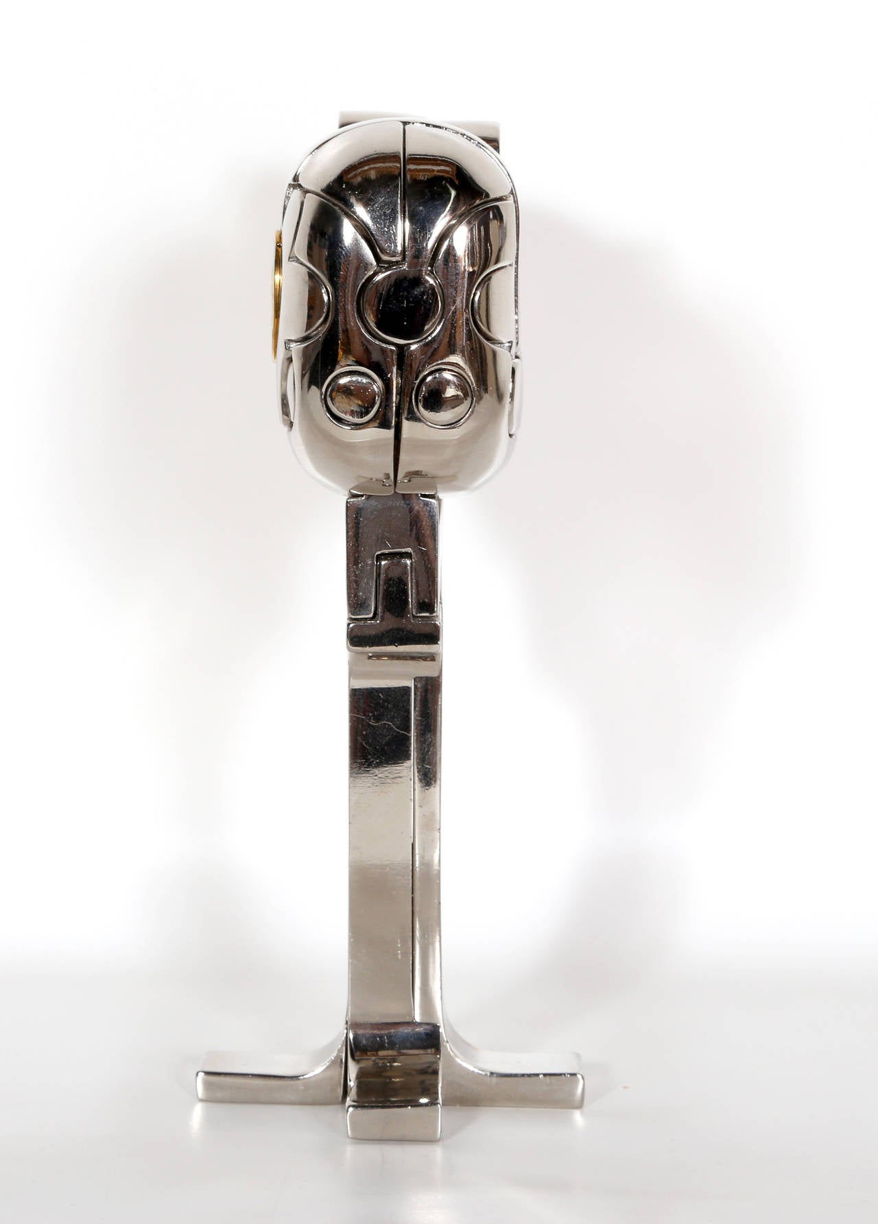 Mini Cristina, Puzzle Sculpture by Berrocal - Gold Abstract Sculpture by Miguel Ortiz Berrocal
