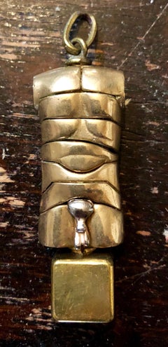 Mini pendentif David en sculpture de bijouterie d'art à porter dans son coffret d'origine