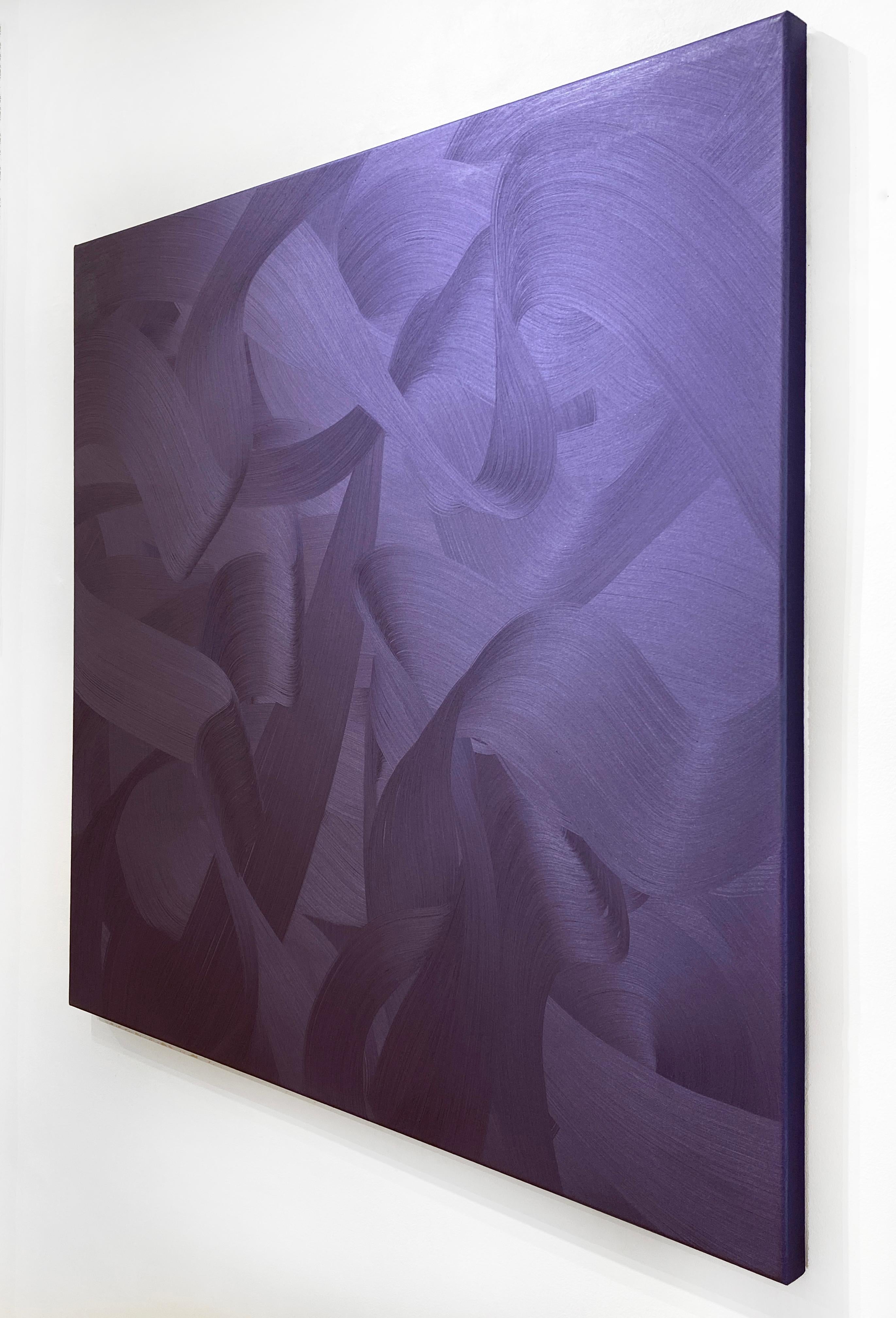 Violet Detour - Contemporary Painting by Miguel Osuna