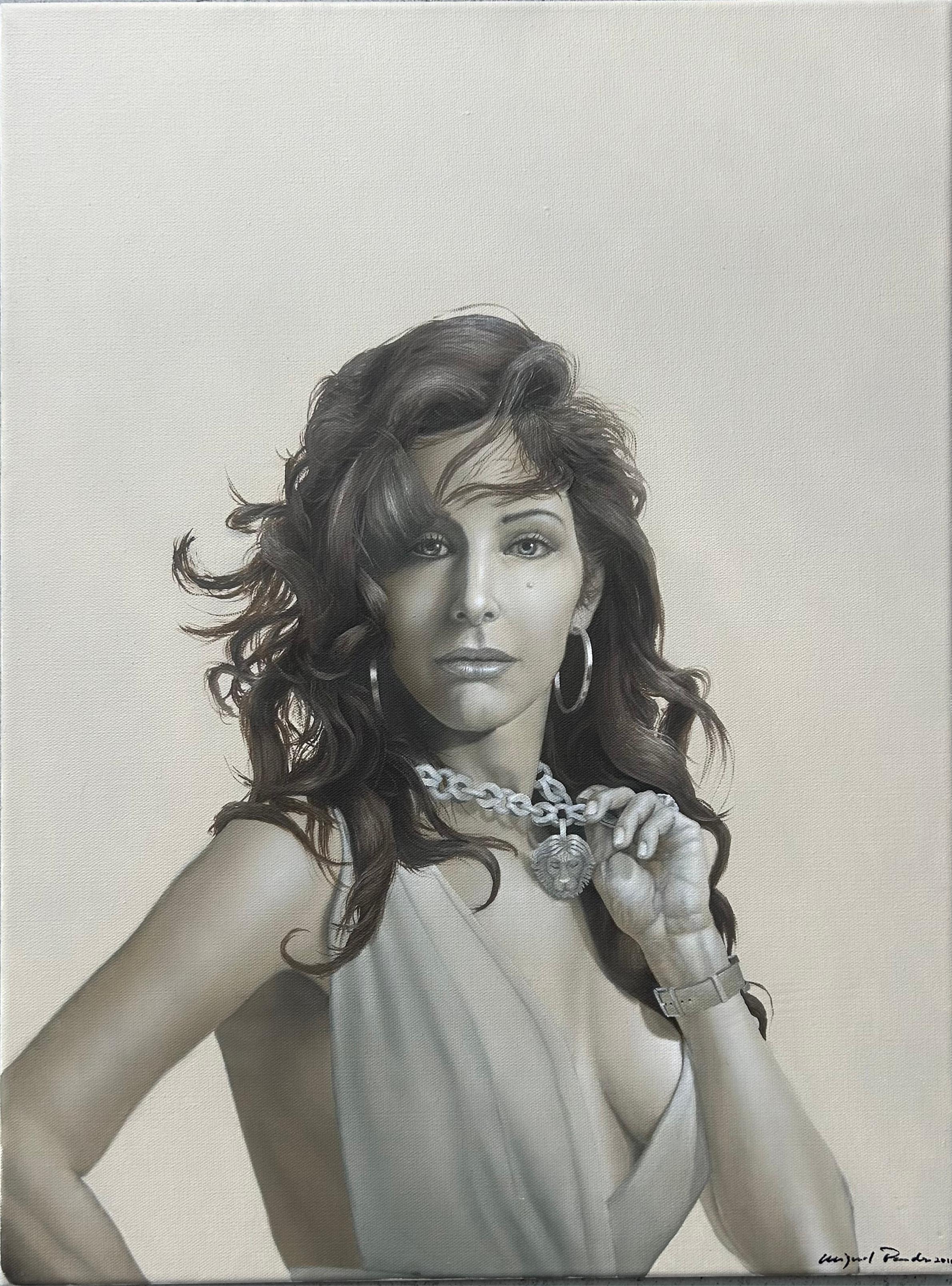 Miguel Paredes Portrait Ölgemälde auf Leinwand 