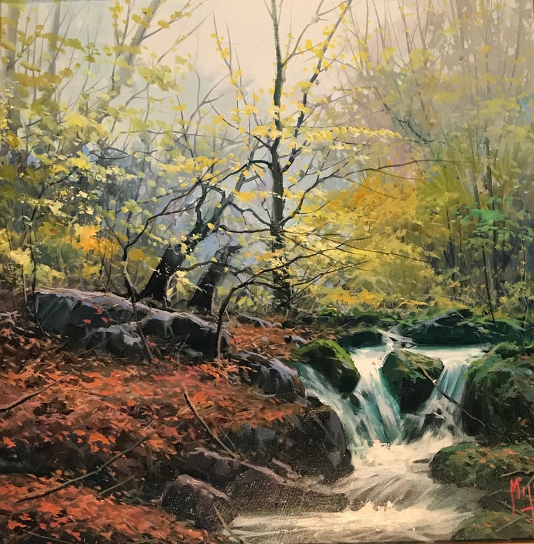 Miguel Peidro Contemporary Landscape Painting Of A Forest
