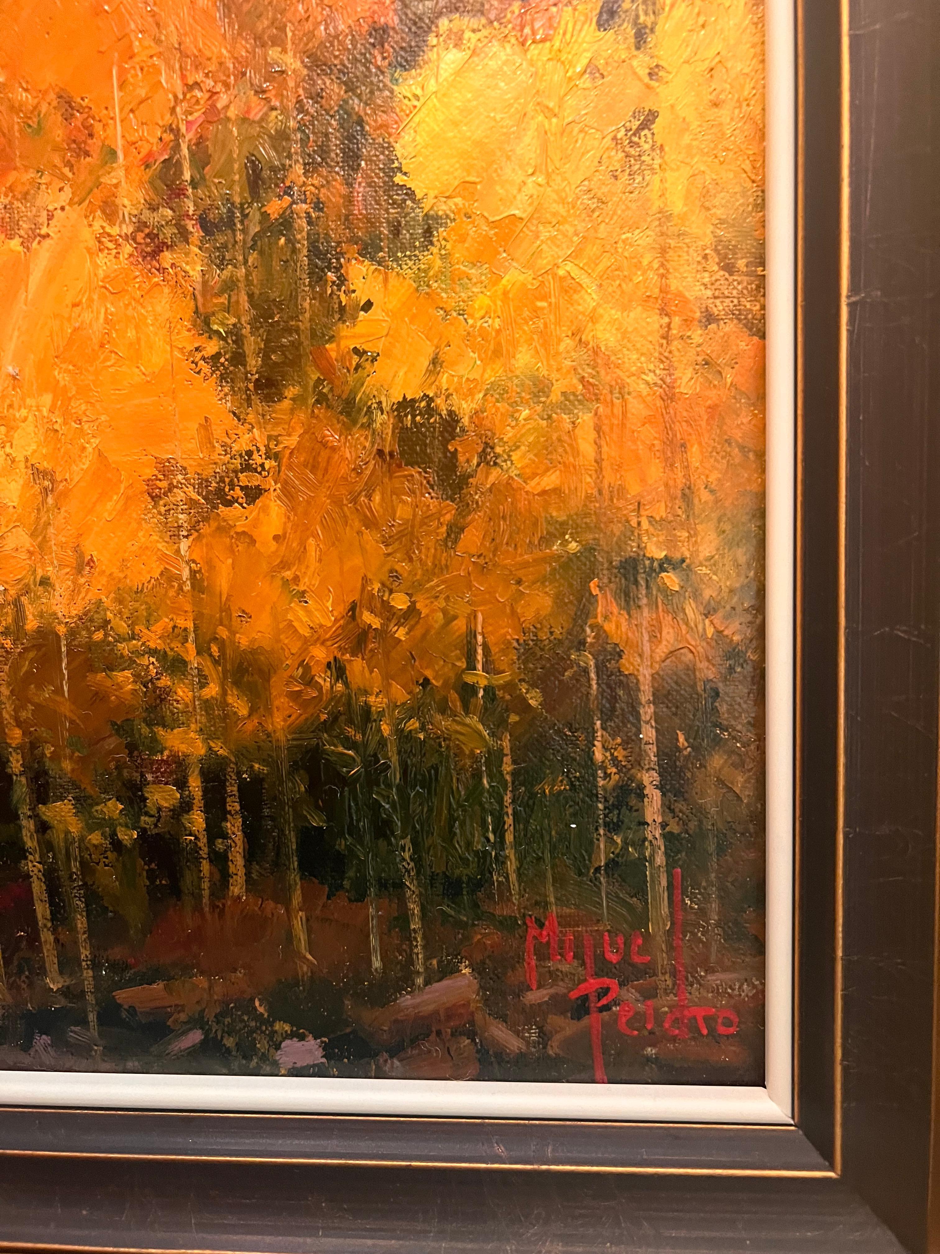 Árboles dorados - Painting Impresionista de Miguel Peidro