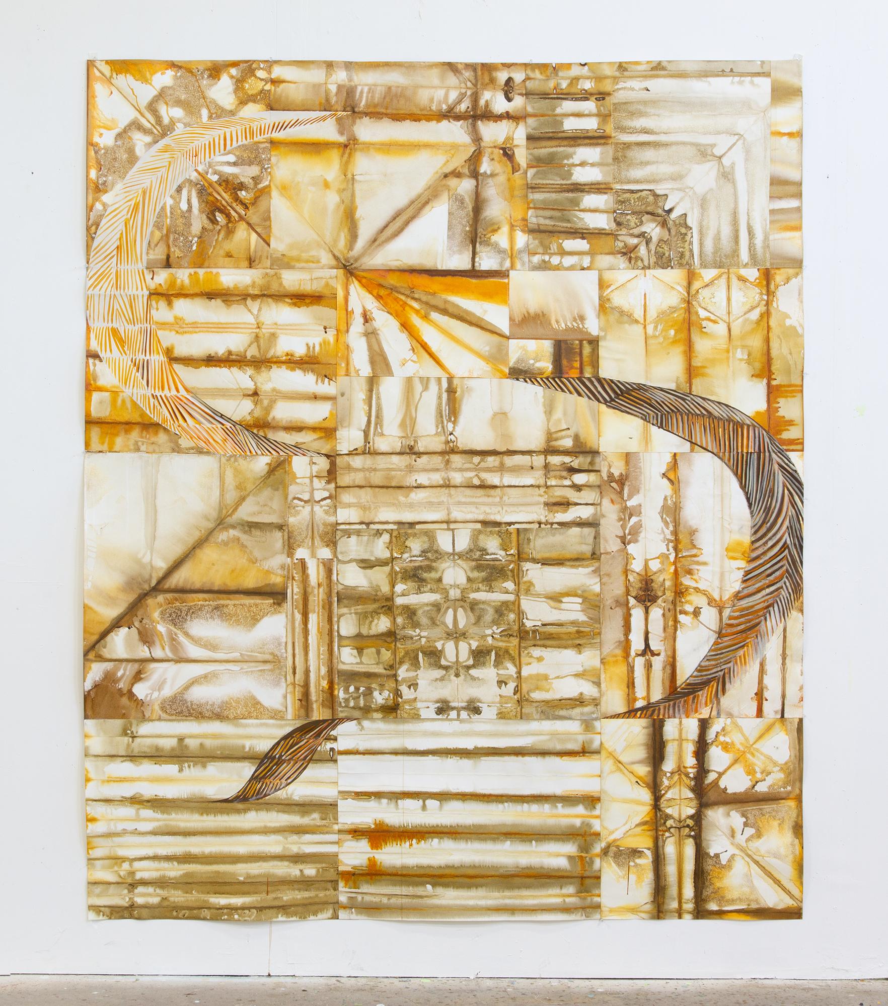 Focolare - Mixed Media Art Astratto di Miguel Rodriguez