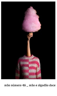 Mao Candy Floss Pink Surrealist Portrait Photograph Miguel Vallinas