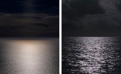 Sol Mallorca und Mondaufgang IV, Diptychon. Aus der Serie Mares