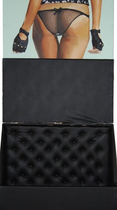 Useful Object Pump - Figurative painting, Black outfit, Blue