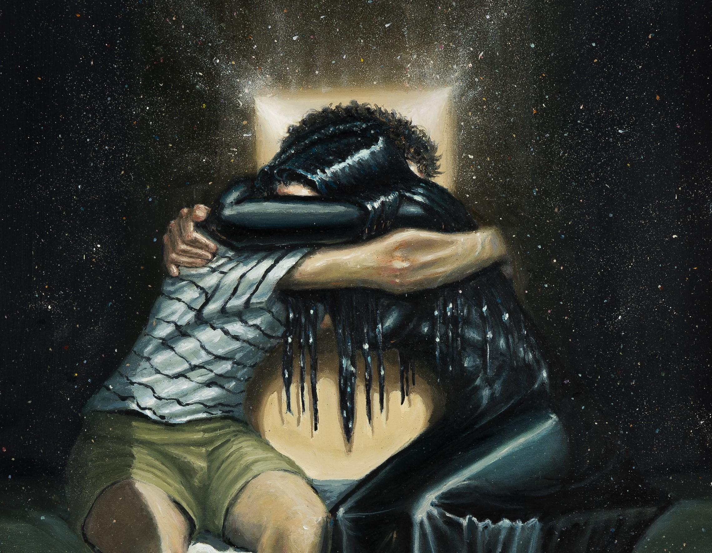 emotional hug painting