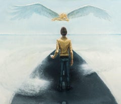 Il leone dalle ali bianche - 21° secolo, Cielo, Blu, Bianco, Sogno, Fantasia, Inverno