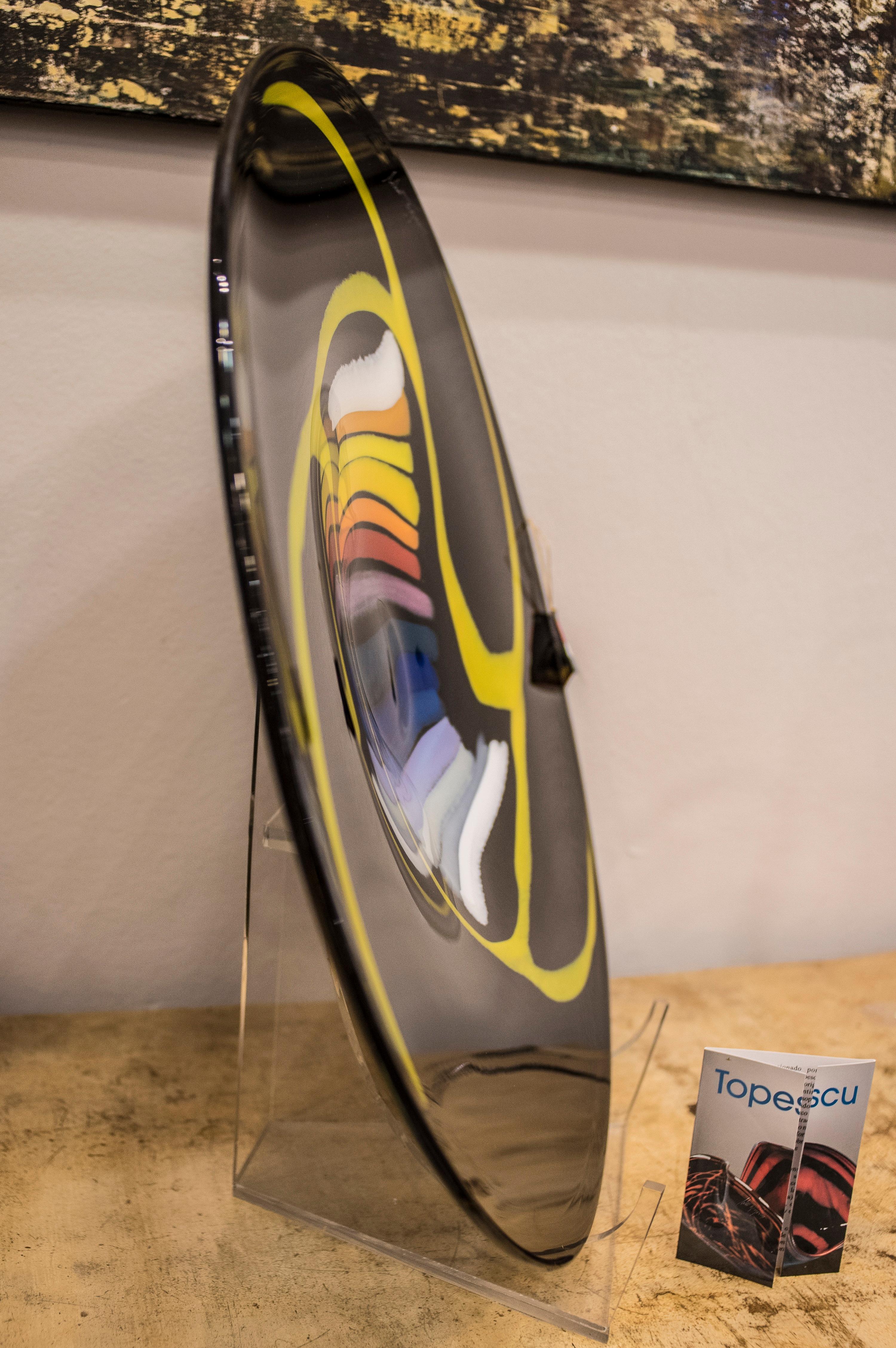 Mihai Topescu Black Blowing Glass Centerpiece, 2006, Signed at 1stDibs