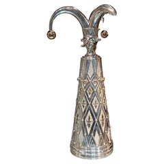 Mihail Chemiakin  Large Harlequin Sterling Silver Wine Goblet