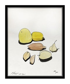 Mihail Chemiakin Original Gouache Painting Indian Ink Signed Artwork Still Life