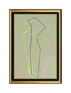 Mihail CHEMIAKIN Original PAINTING Large Authentic Signed Rare Art oil Abstract