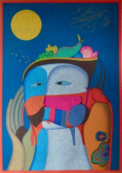 Zusammensetzung in Blau