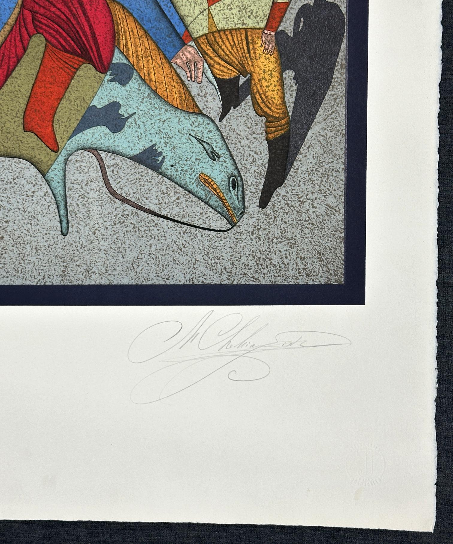 Equestrian Signed Limited Edition Lithograph For Sale 1
