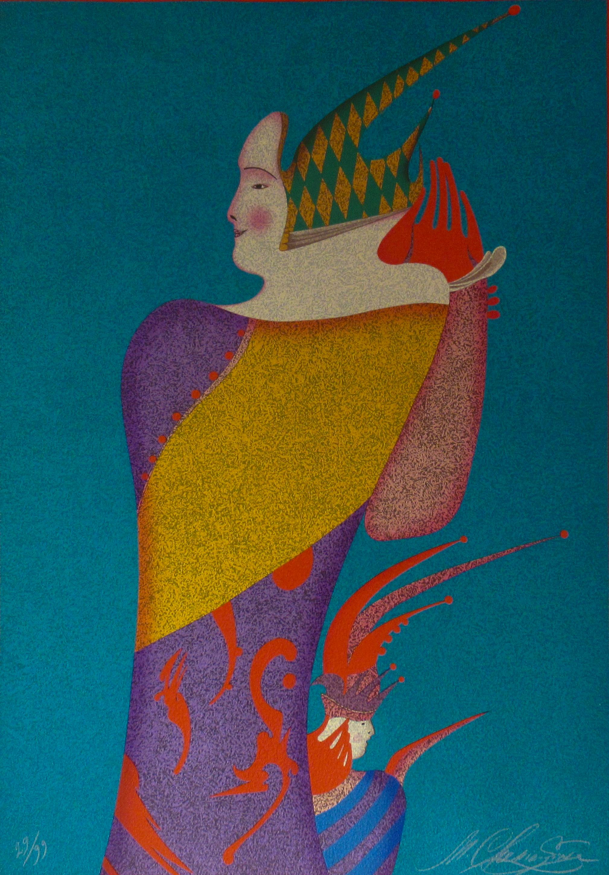 Nijinsky and Petrushka - Print by Mihail Chemiakin