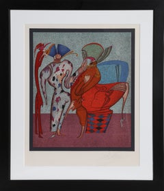 Russian Surrealist Serigraph by Mihail Chemiakin