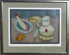 Still Life with Fish, Bread and Knife