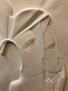 Nonkonformistische russische Gusspapier-Skulptur aus dem Sowjetischen Zeitalter