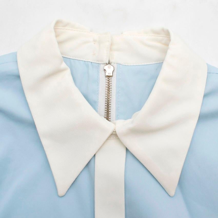 Mihano Momosa Blue and White Feather Dress US 4 1