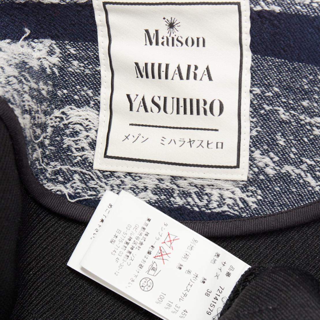 MIHARA YASUHIRO colorful cotton blend patchwork jacquard applique jacket IT38 XS en vente 4