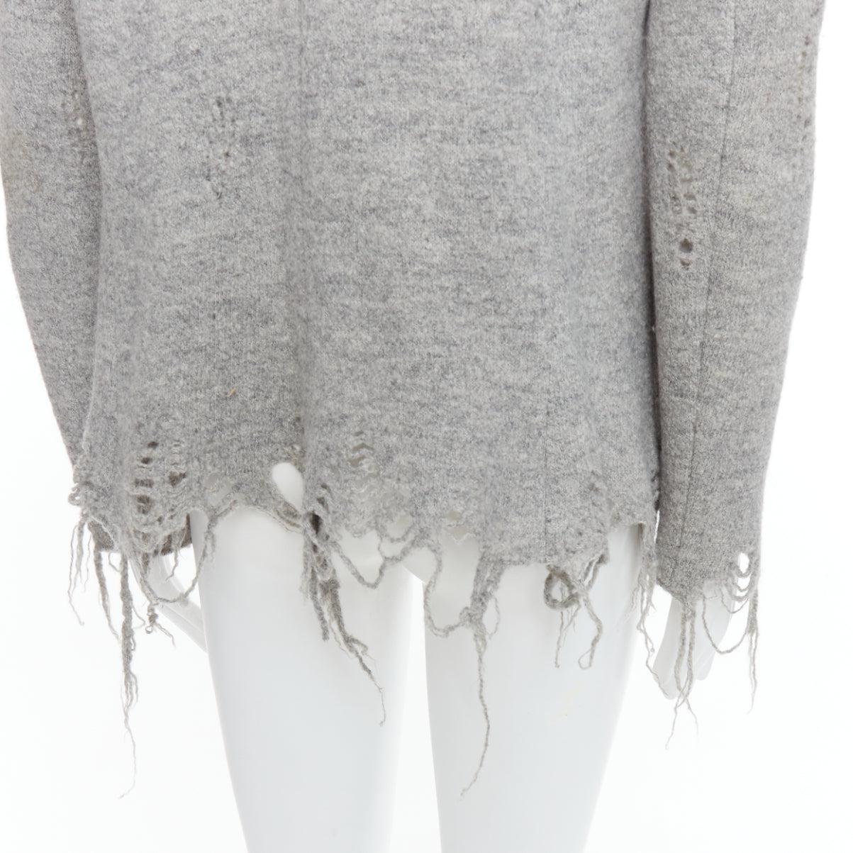 MIHARA YASUHIRO blazer grège gris en laine vieillie L en vente 2