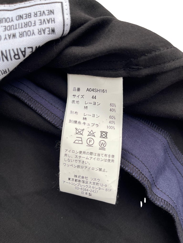 Miharayasuhiro “10.5 Justified” Embroidered Satin Shirt For Sale at 1stDibs