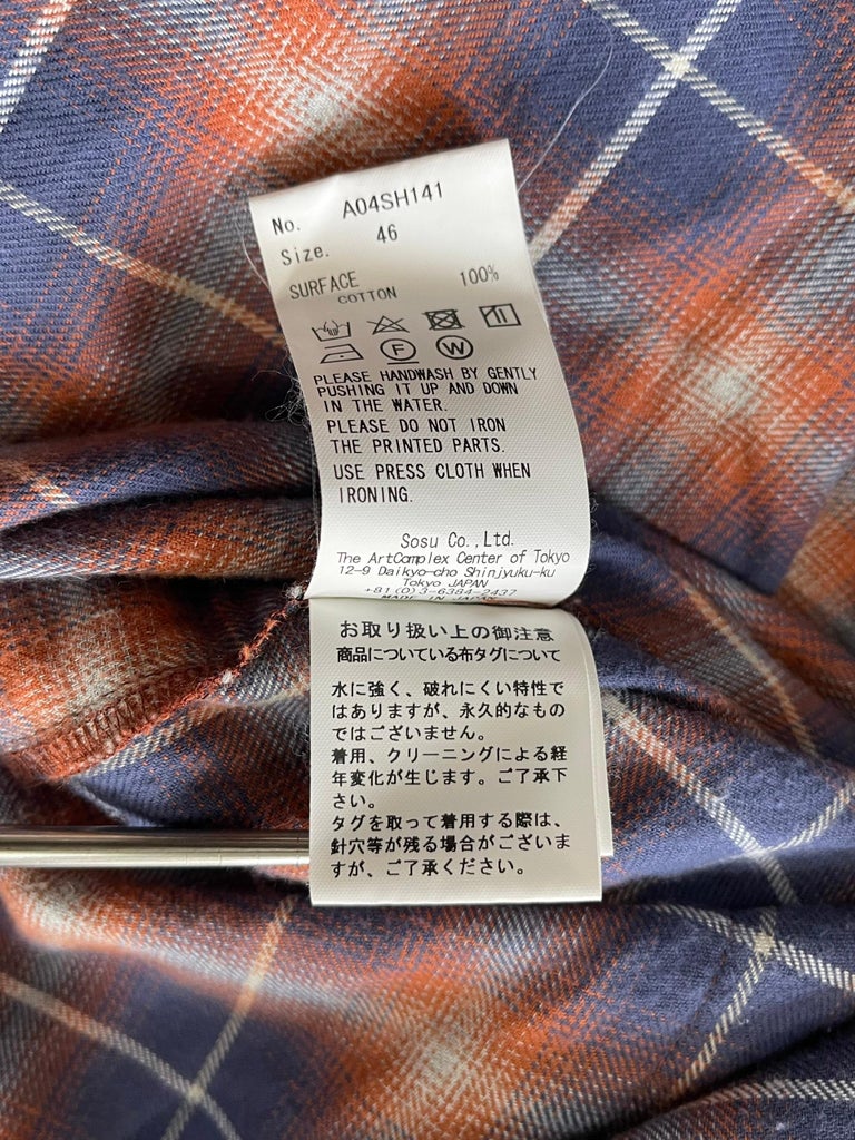 Miharayasuhiro 2010's Oversized Atomic Plaid Shirt For Sale at 1stDibs