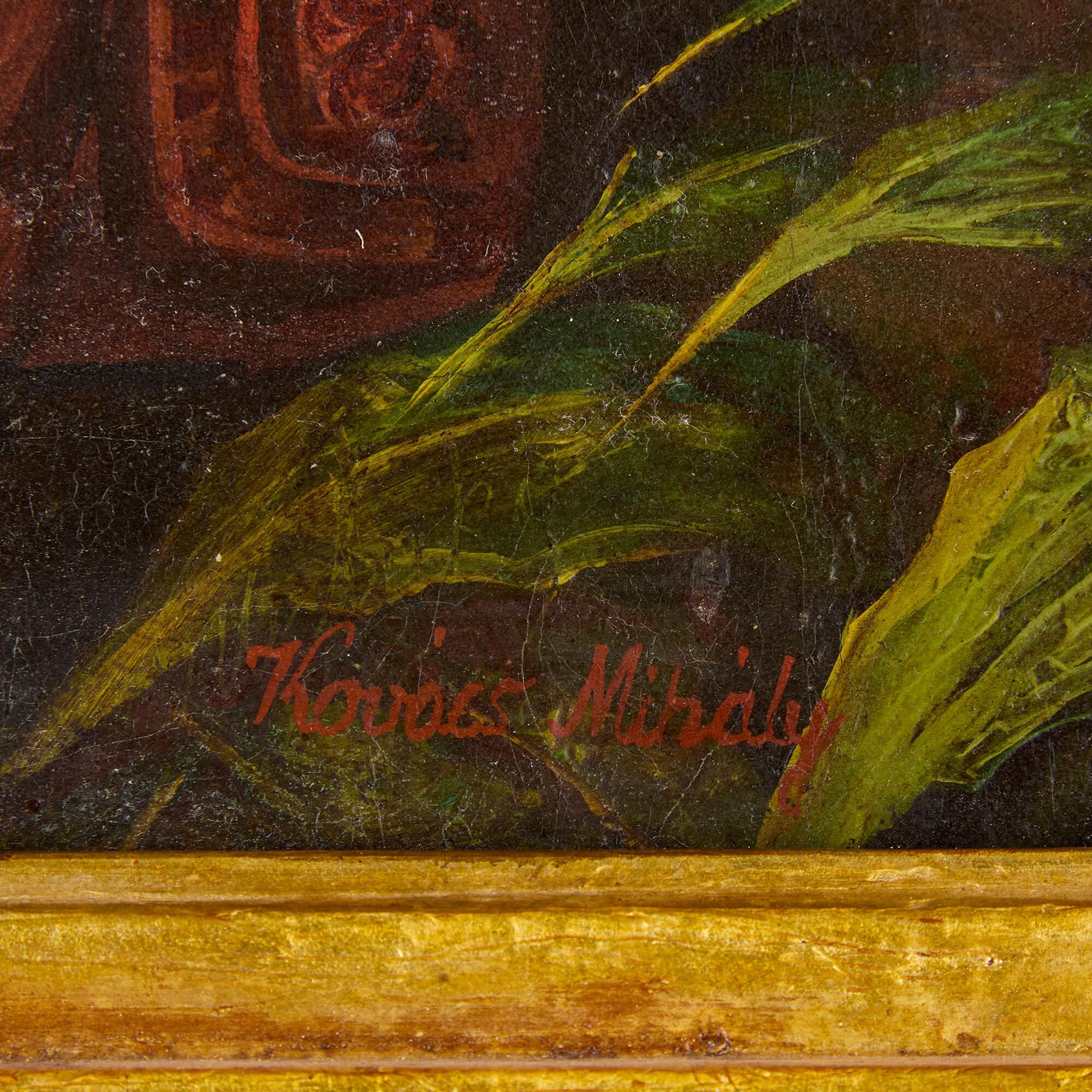 Tschechisch 19. Jahrhundert Dalmatinische Tracht Junger Mann Orientalist Ölporträt Kovács (Akademisch), Painting, von Mihály Kovács