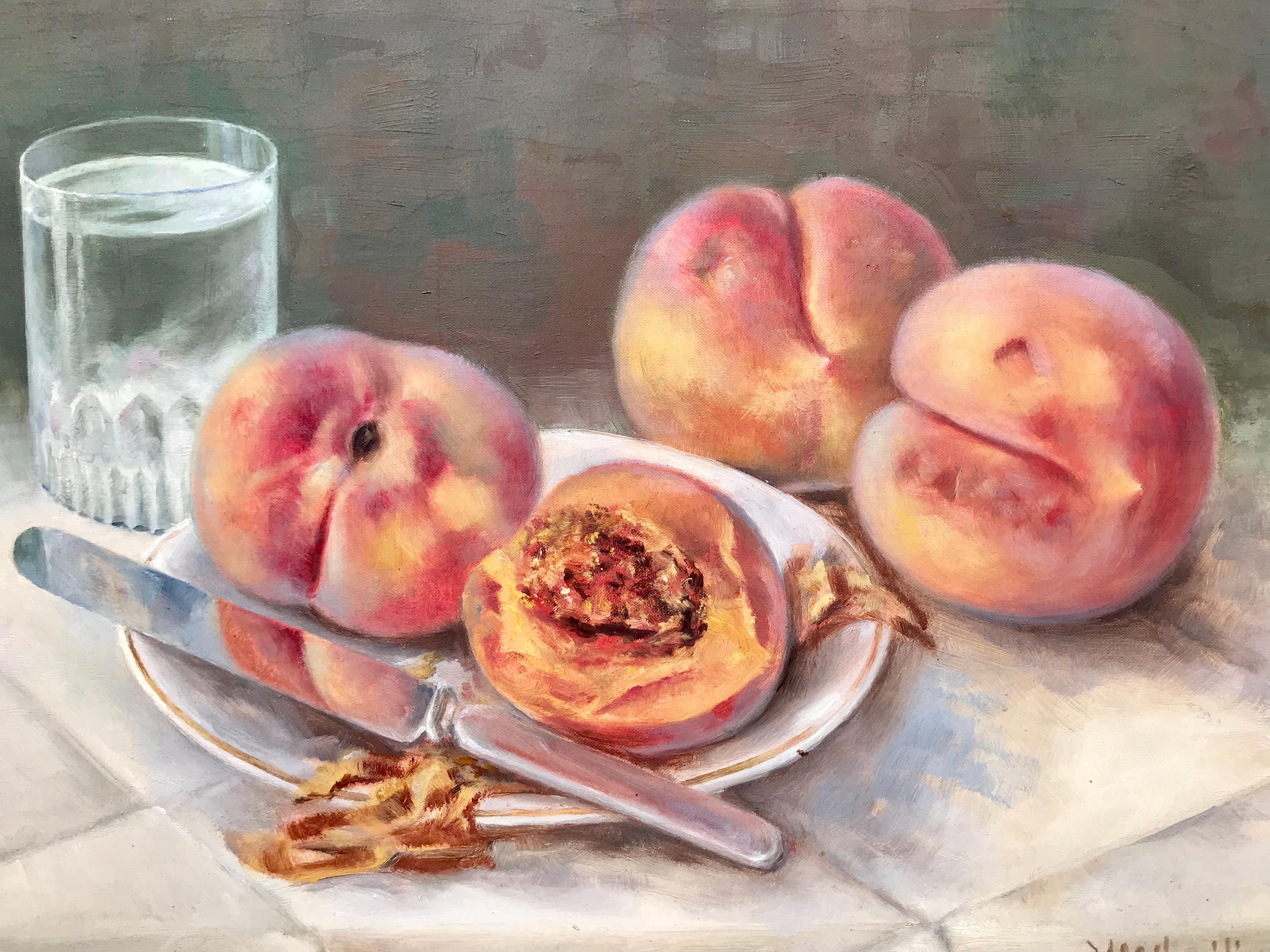 “Still Life with Peaches” 1