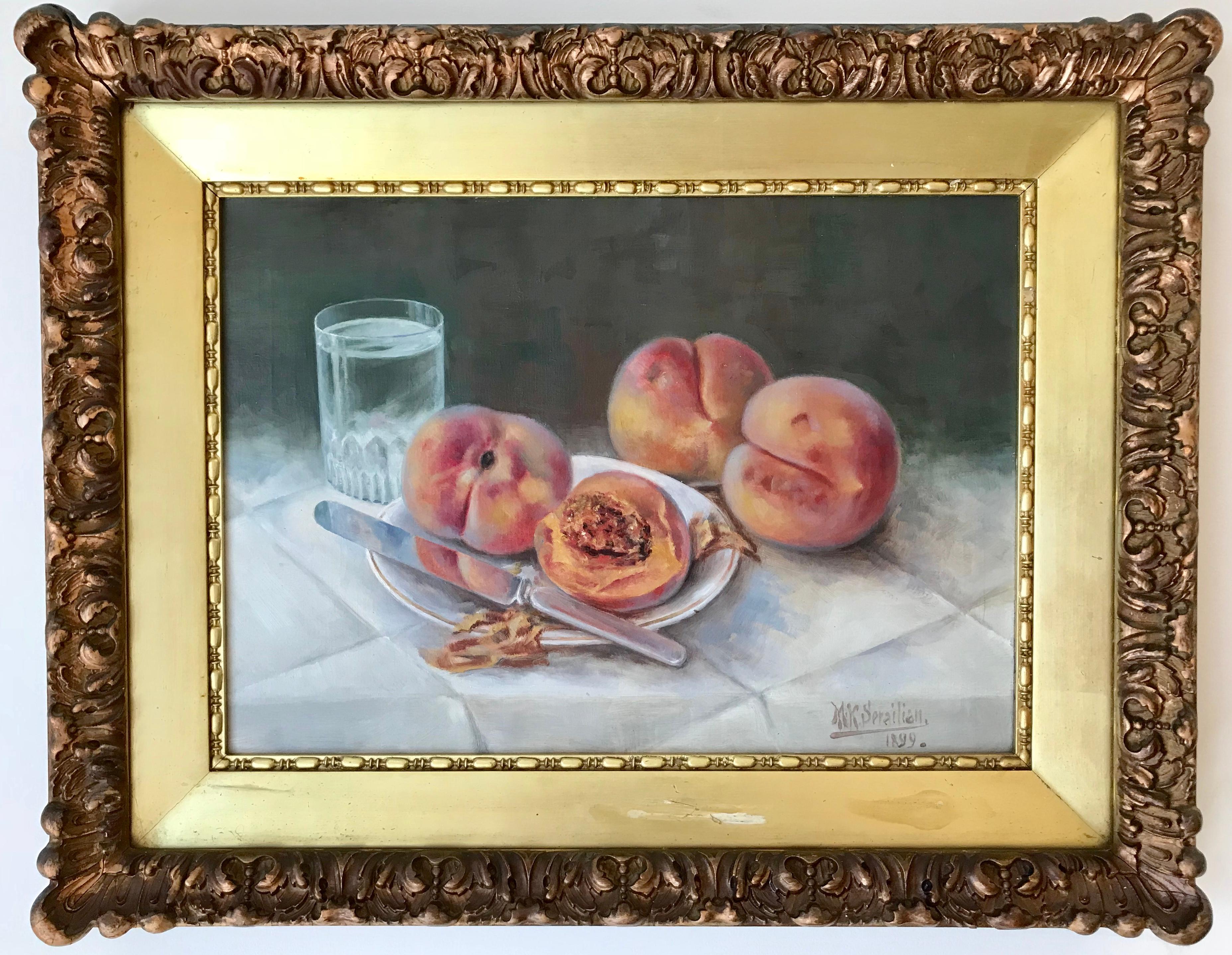 “Still Life with Peaches” 2