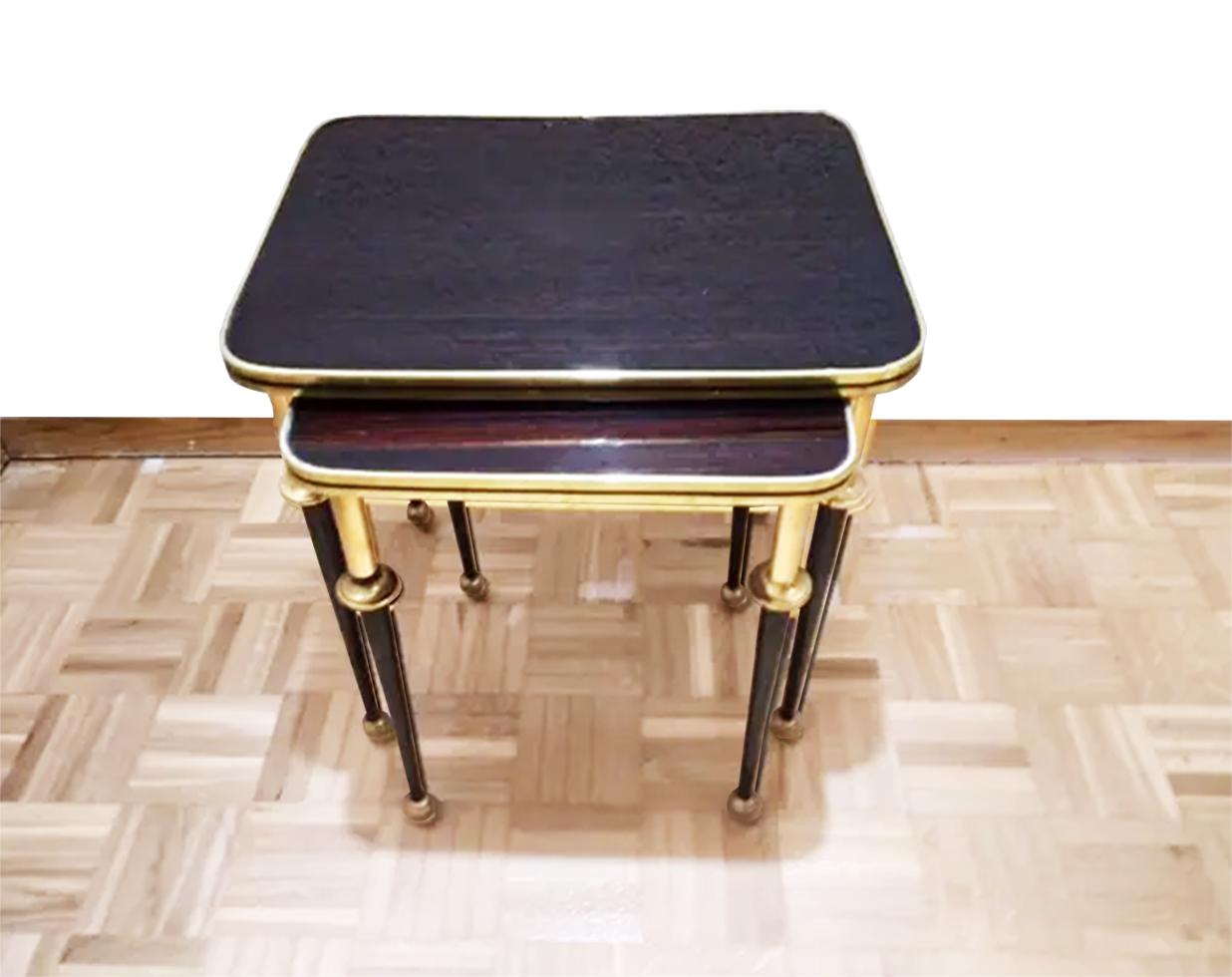 Midcentury Nesting Side Tables In Good Condition In Mombuey, Zamora