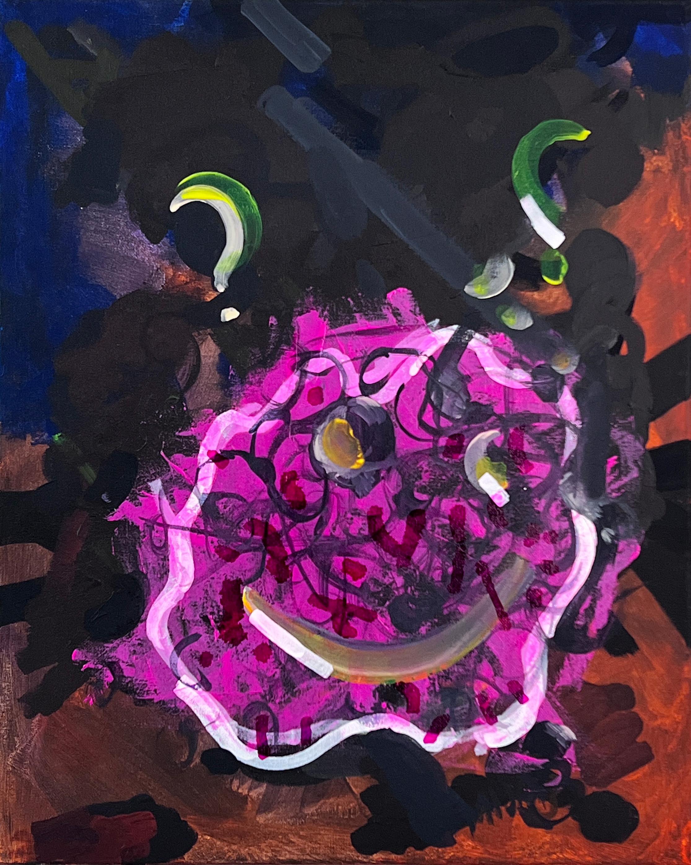 "Mija Jung's Embodied Abstractions showcase dynamic, layered works that explore the physicality and materiality of painting through vibrant compositions and intuitive gestures."

Maja Jung
Two Questions
2022
Acrylic on canvas
20 x 16 inches

Mija