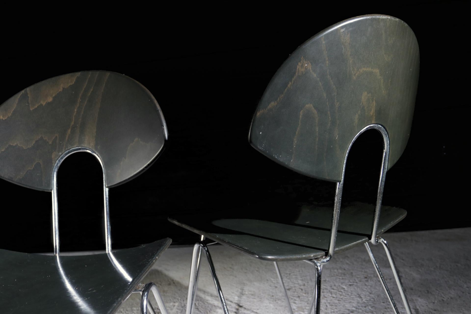 Metalwork Mikado 800 Kusch+Co Walter Leeman Stacking Chairs