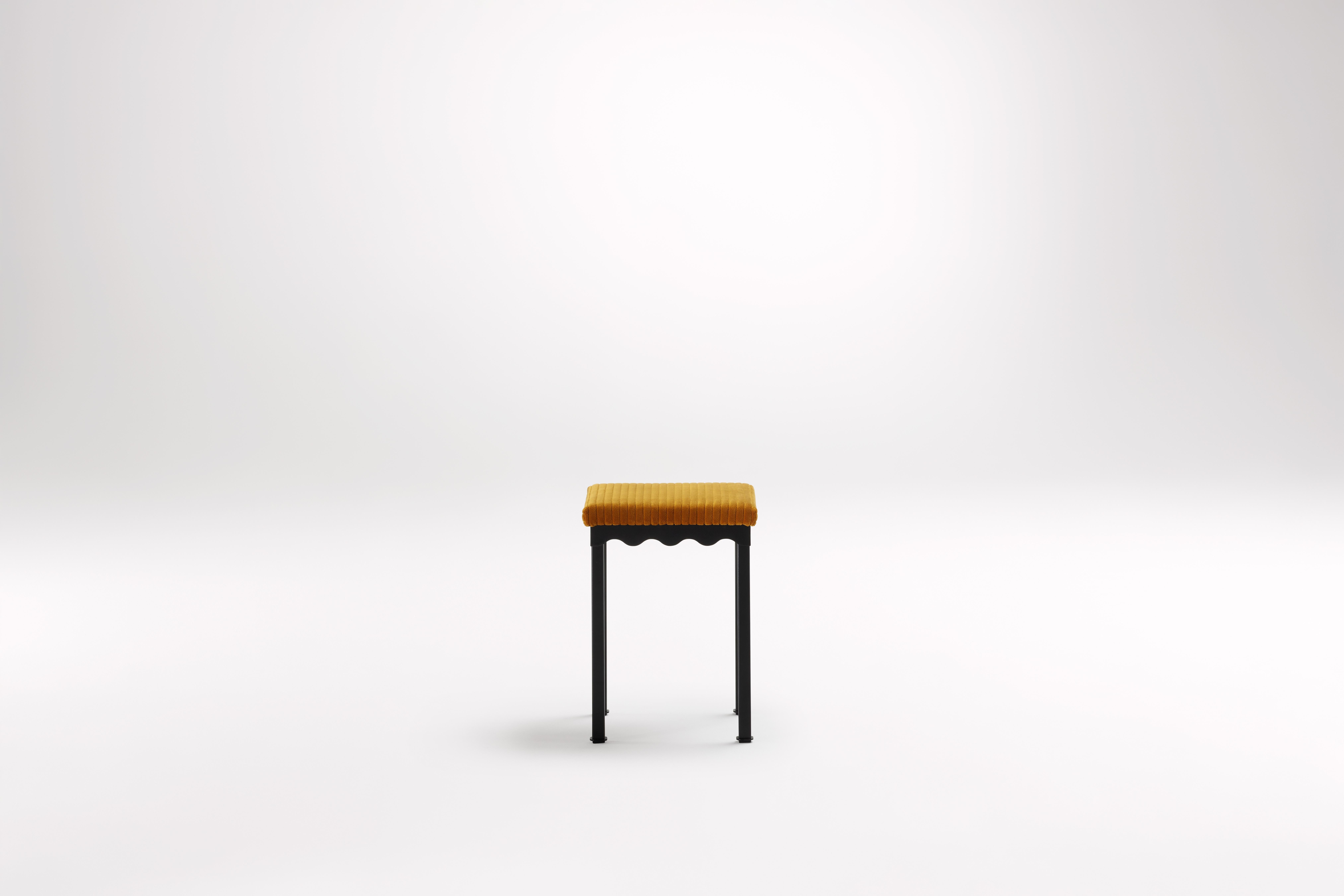 Mikado Bellini Low Stool by Coco Flip
Dimensions: D 34 x W 34 x H 45 cm
Materials: Timber / Stone tops, Powder-coated steel frame. 
Weight: 5 kg
Frame Finishes: Textura Black.

Coco Flip is a Melbourne based furniture and lighting design studio, run