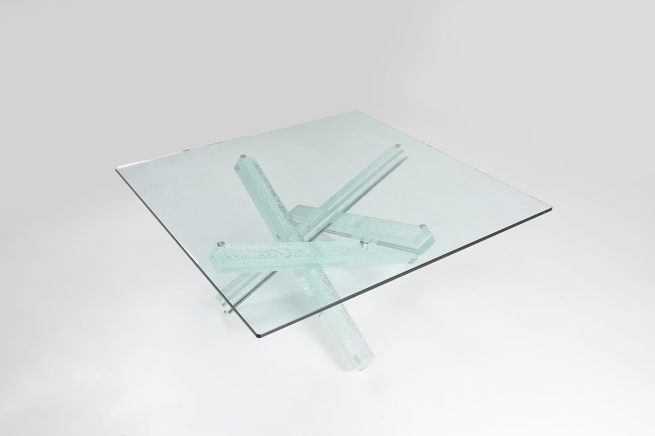 French Mikado coffee table by Maurice Barilone For Sale