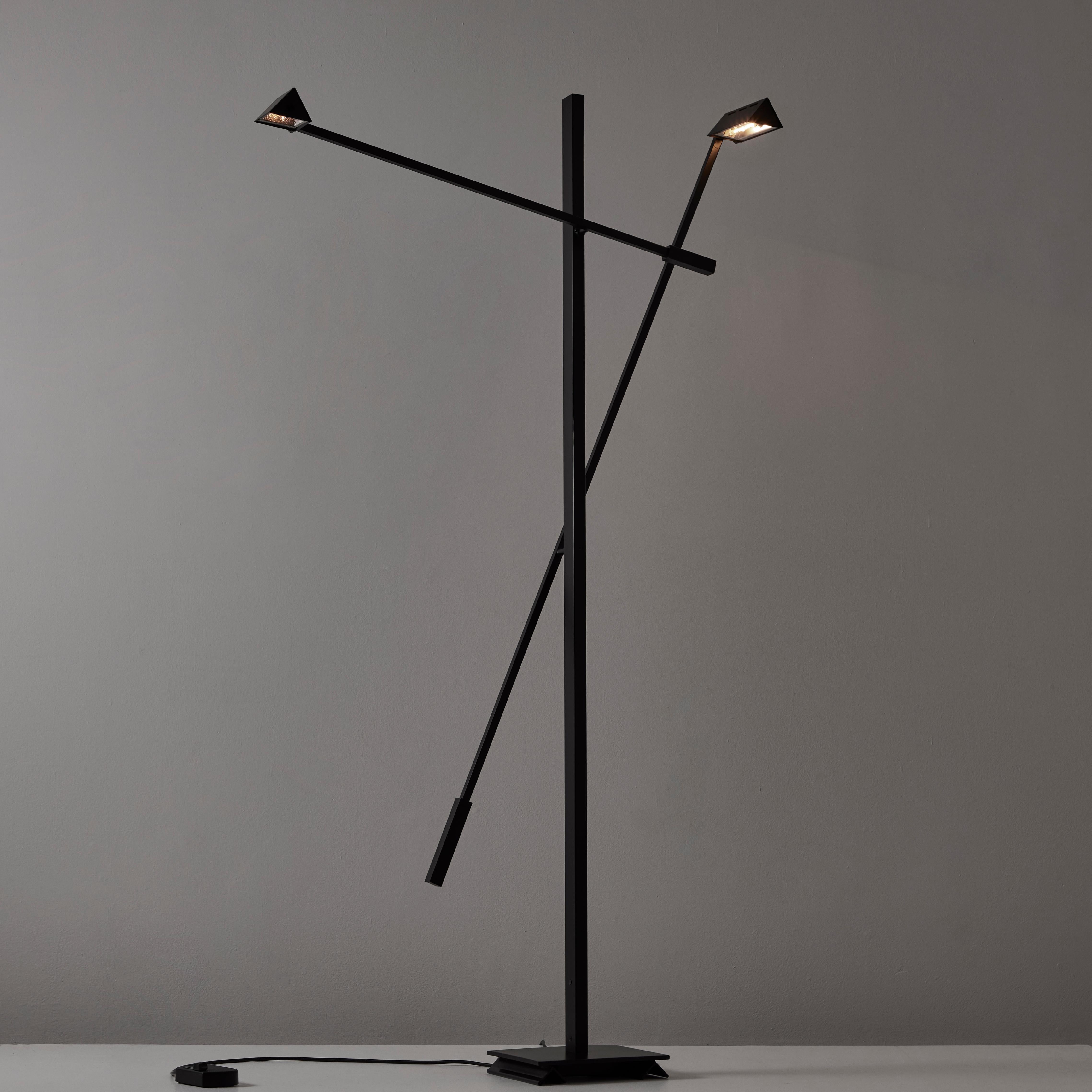 Enameled 'Mikado'  Floor Lamp by Michel Senne for Arlumiere For Sale