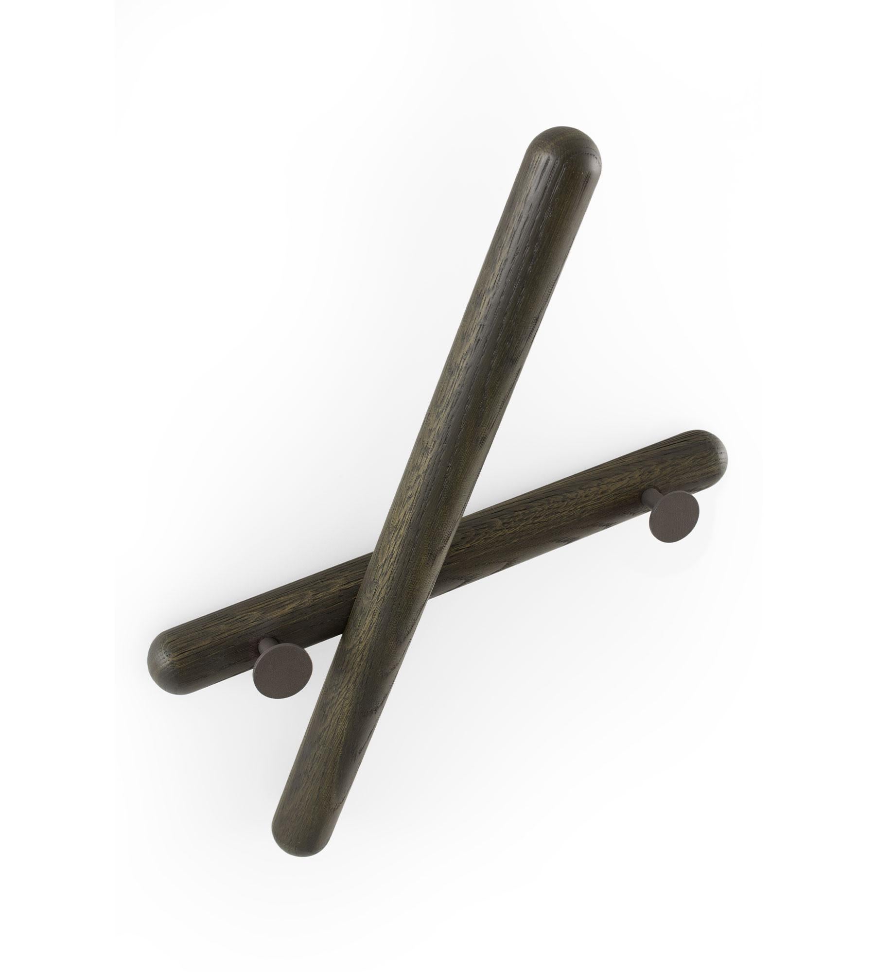 italien Porte-manteau mural Mikado Laguna en Oak Oak par Morica Design en vente