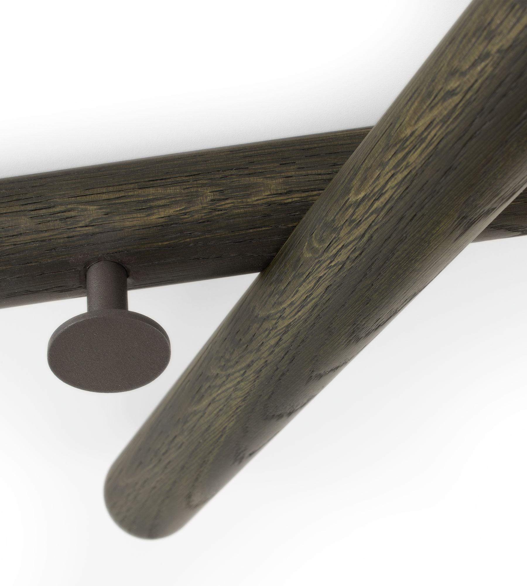 XXIe siècle et contemporain Porte-manteau mural Mikado Laguna en Oak Oak par Morica Design en vente