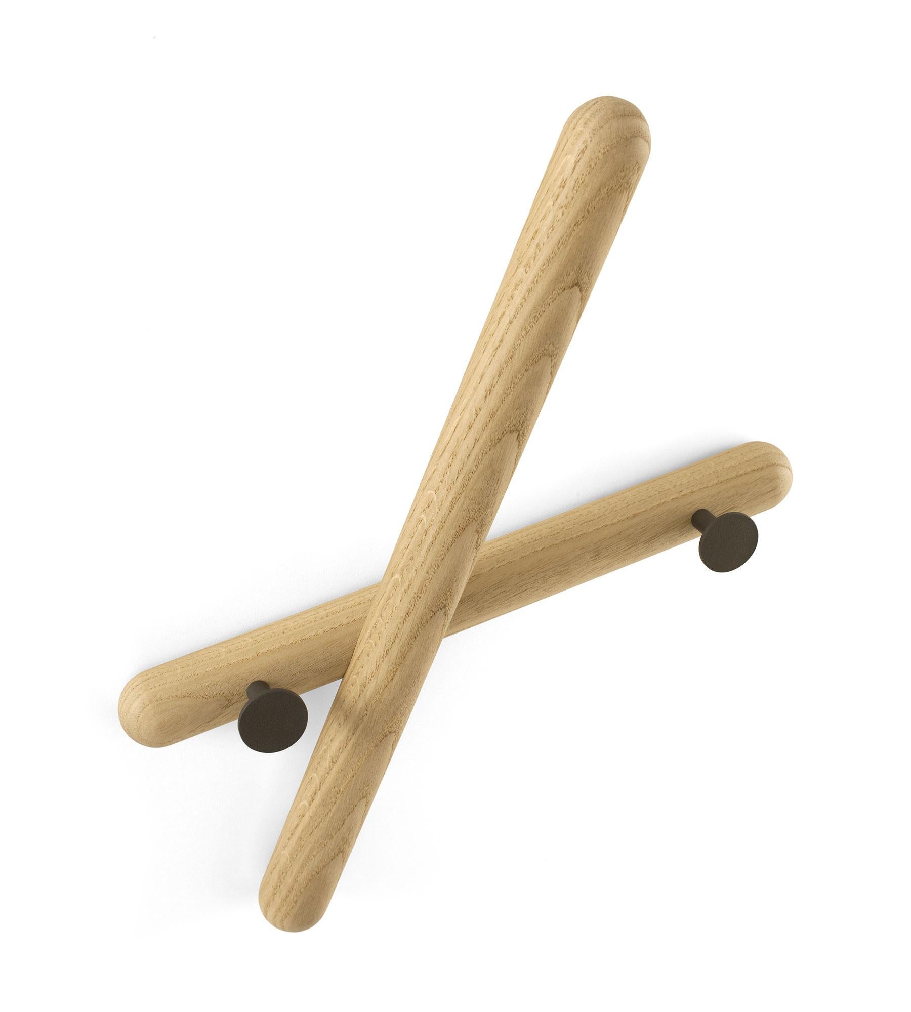 italien Porte-manteau mural Mikado en Oak Oak par Morica Design en vente