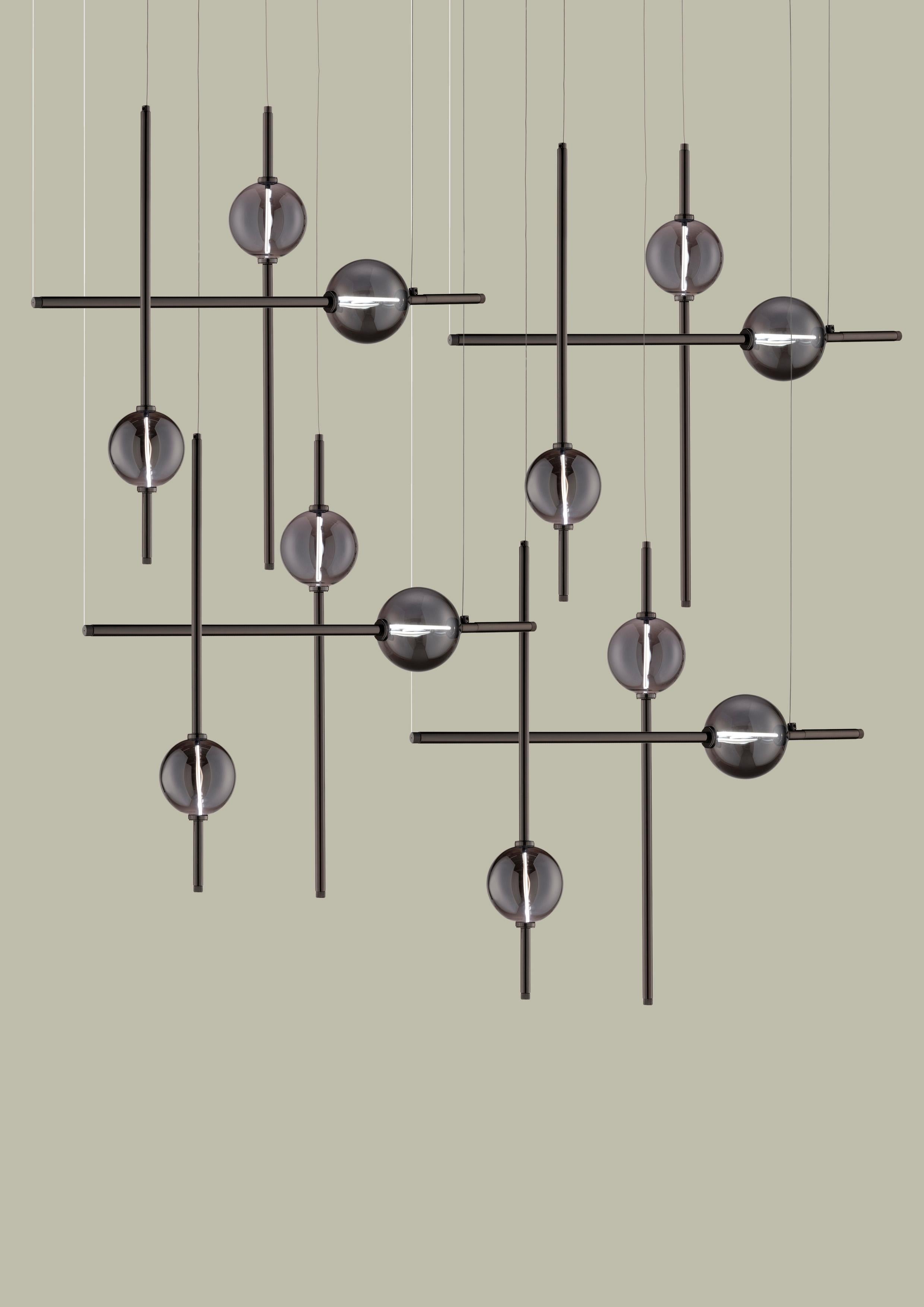 Italiano Lampada a sospensione Mikado S12 di Euroluce Lampadari in vendita