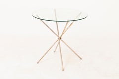 Mikado Stand in Silvered Brass and Glass, 1980s