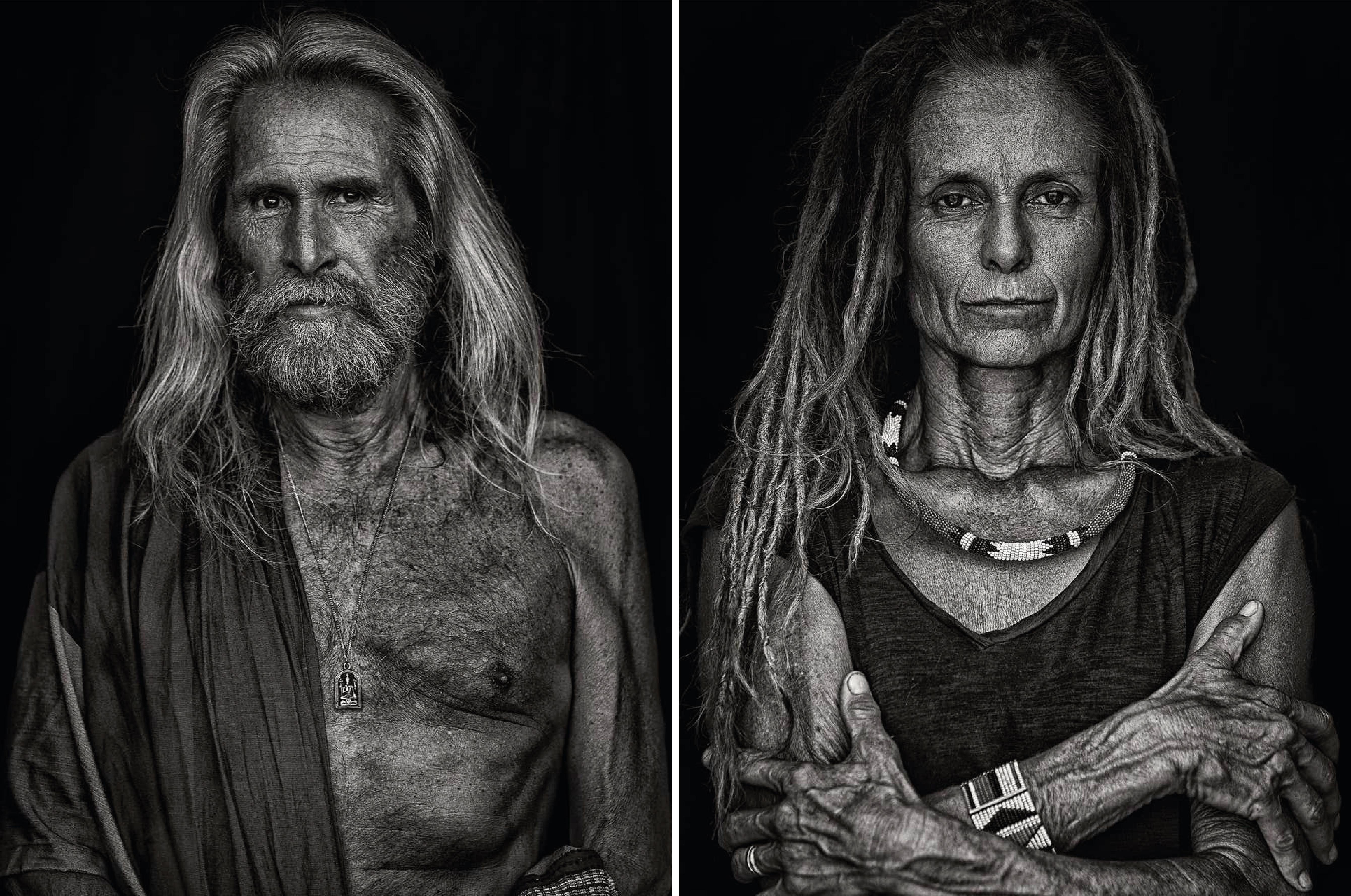 Mikael Kenta Portrait Photograph - Pedro and Mariette, From Ibiza Series, Diptych