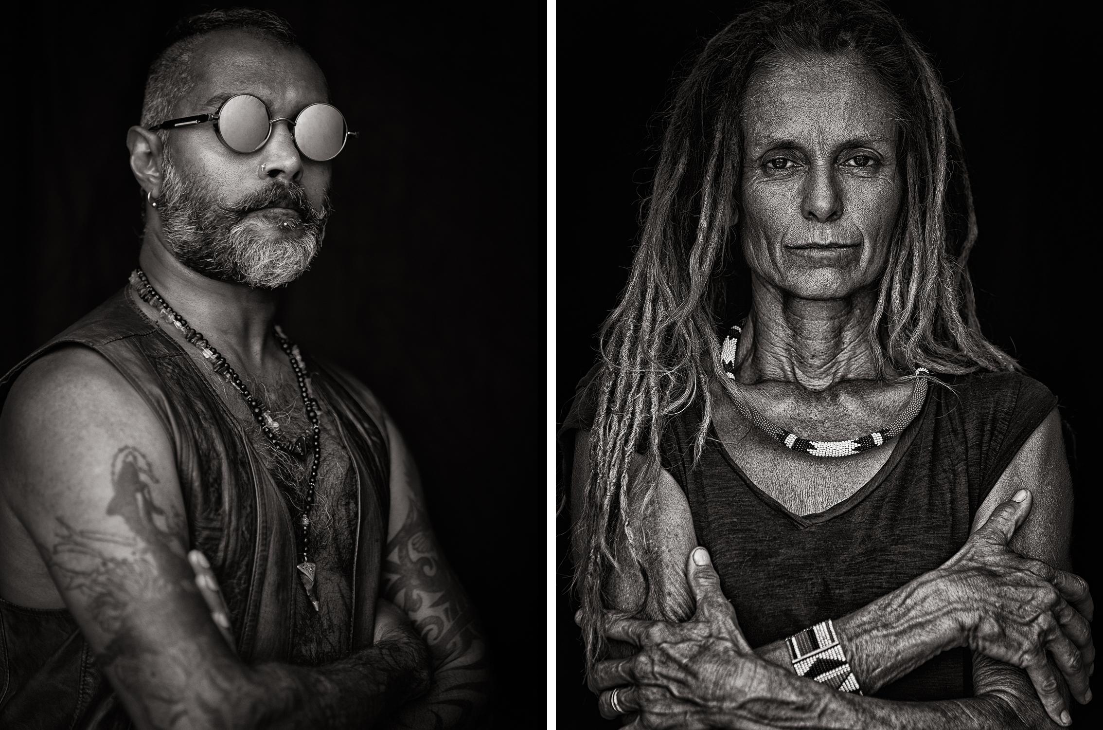 Mikael Kenta Portrait Photograph - Ron and Mariette, From the Ibiza Series, Diptych